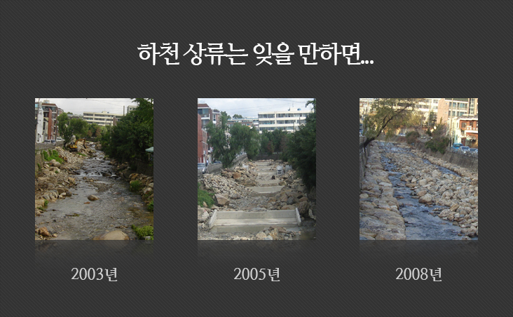 하천 상류는 잊을 만하면...